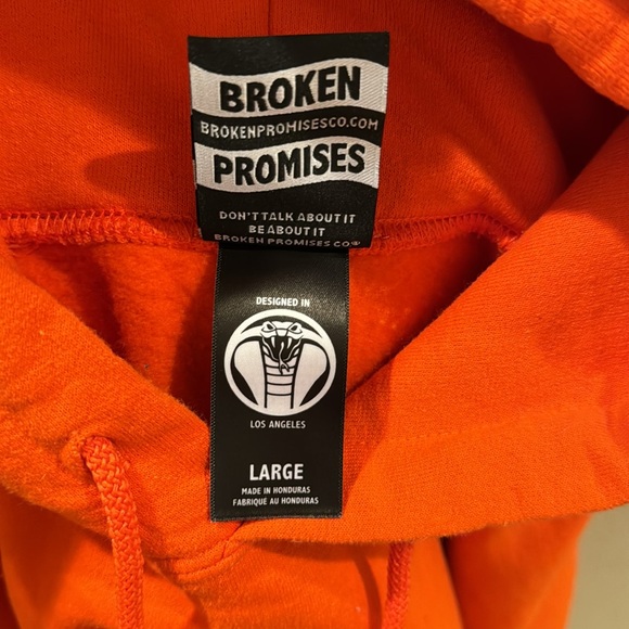 Women’s Broken Promises Could Be Different Orange Hoodie - Picture 10 of 14